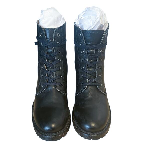 RARE Frye Vintage Sabrina Black Leather Ankle Boots 8 - Picture 3 of 12